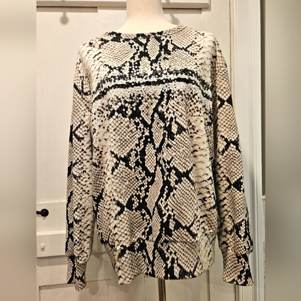 Escada Sport Python Print Sweatshirt - image 1